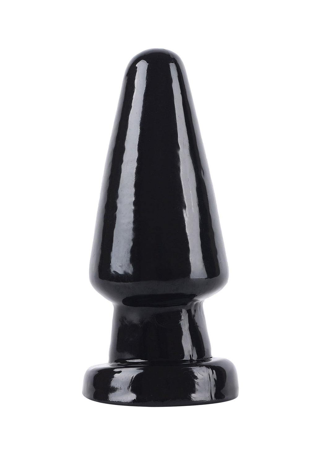 Plug anale con testa conica grande 17 cm nero