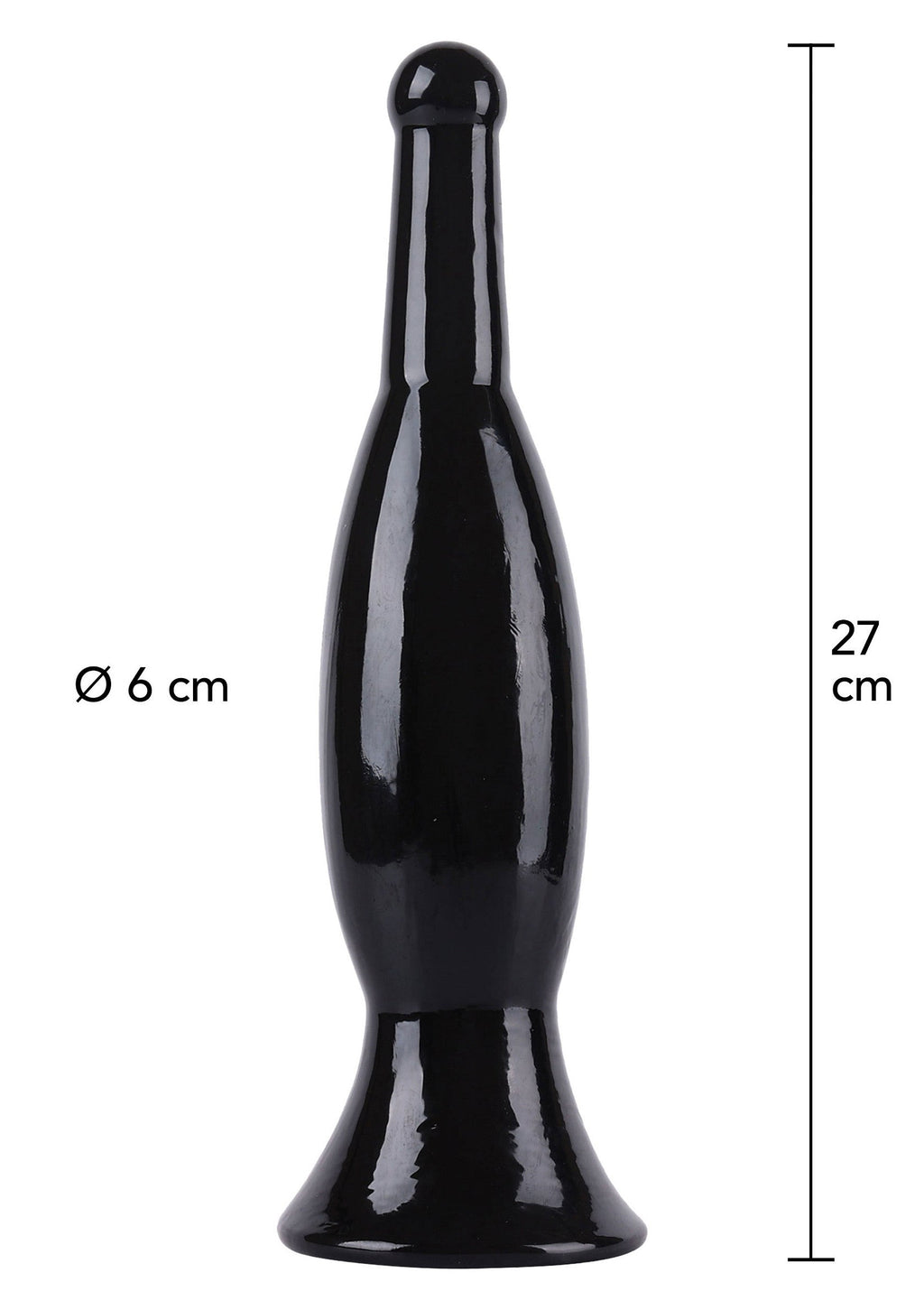 Buttplug Slider 27cm nero