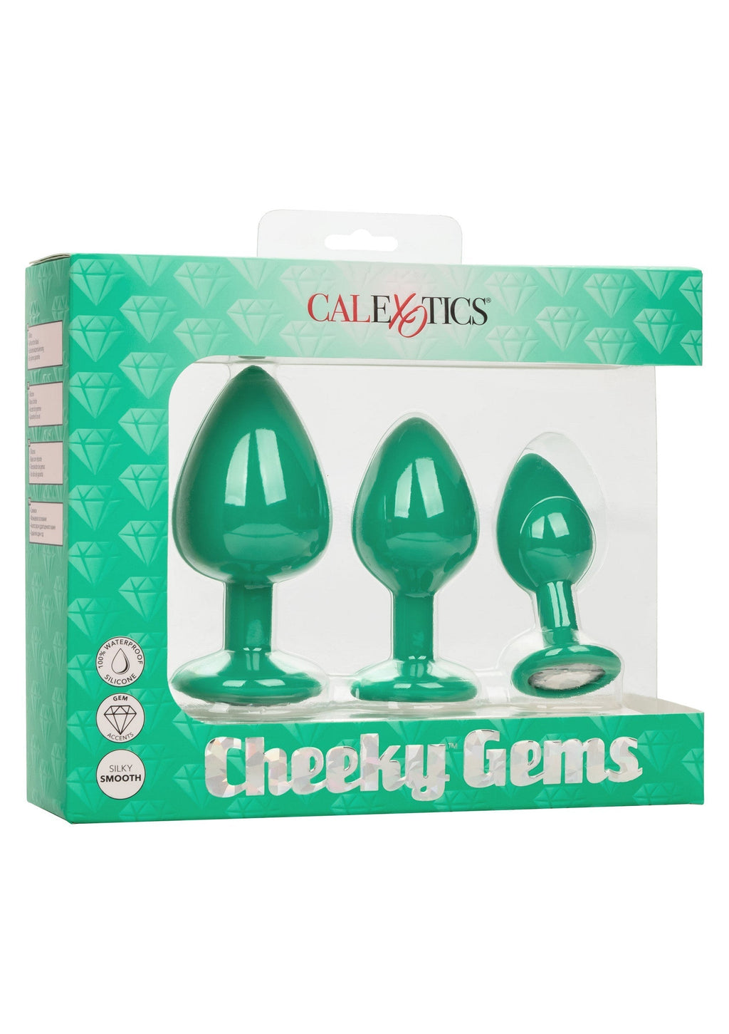 Cheeky Gems 3 pezzi verdi