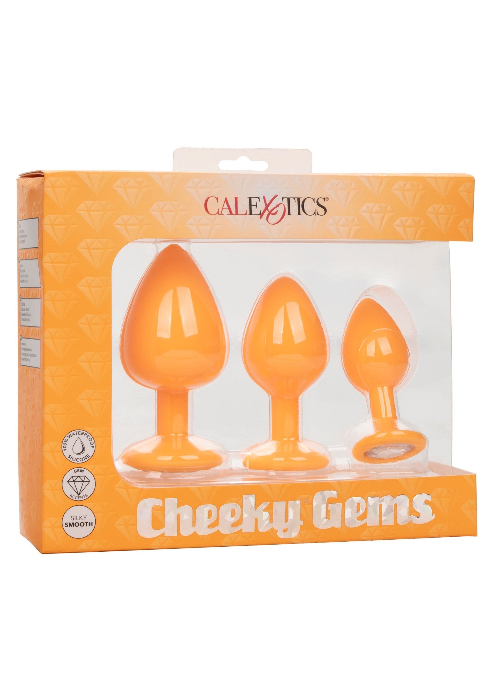 Cheeky Gems 3 pezzi arancioni