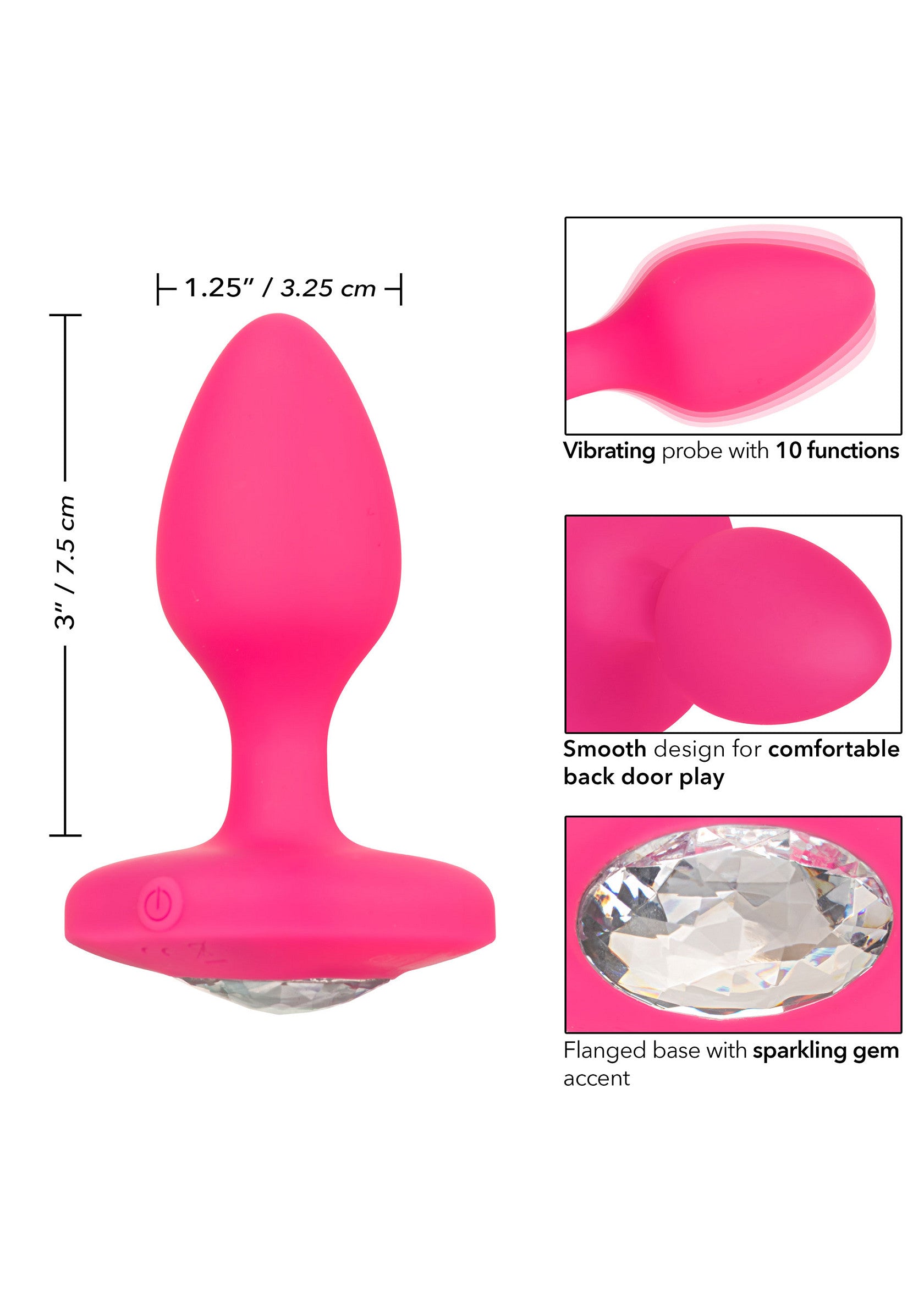 Sonda vibrante rosa medio
