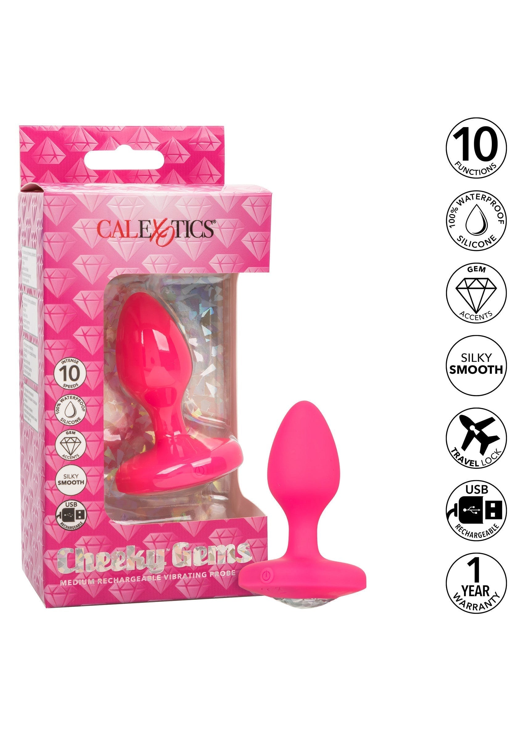 Sonda vibrante rosa medio