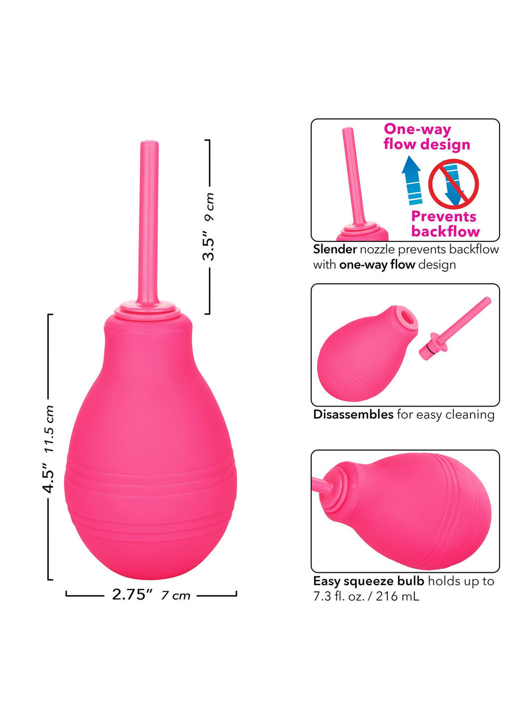 Doccia a flusso unidirezionale sfacciata rosa