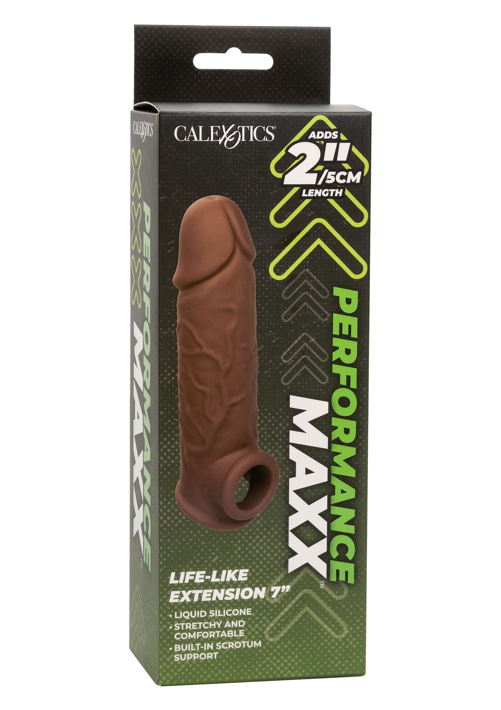 Extension realistiche da 7 pollici marrone