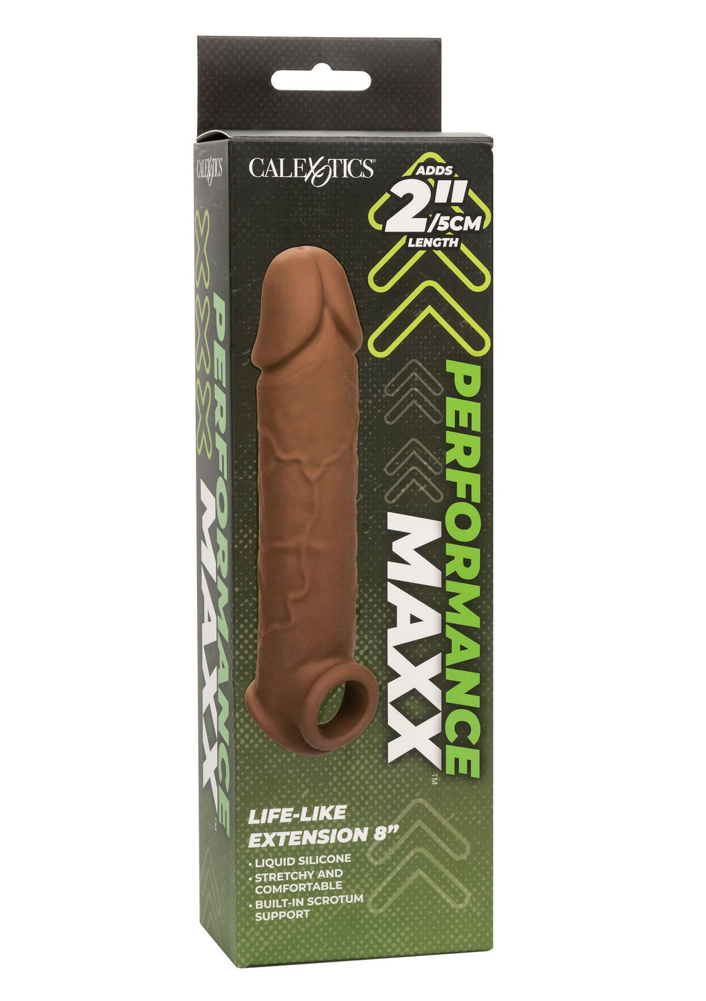Extension realistiche da 8 pollici, marrone