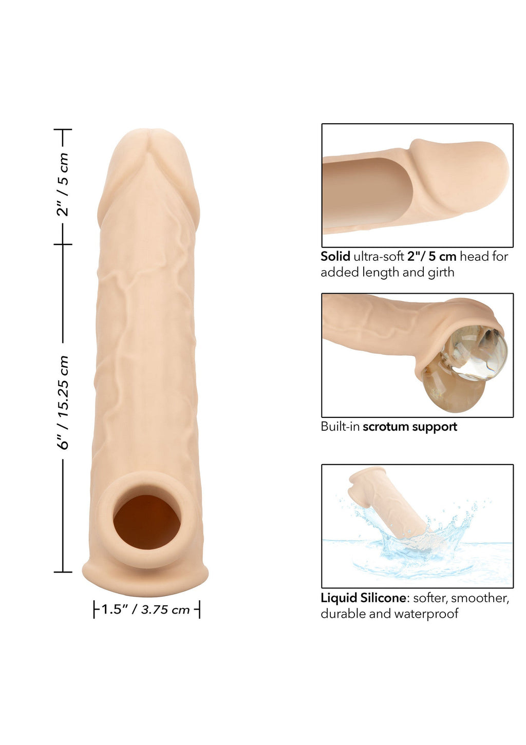 Pelle di estensione realistica da 8 pollici
