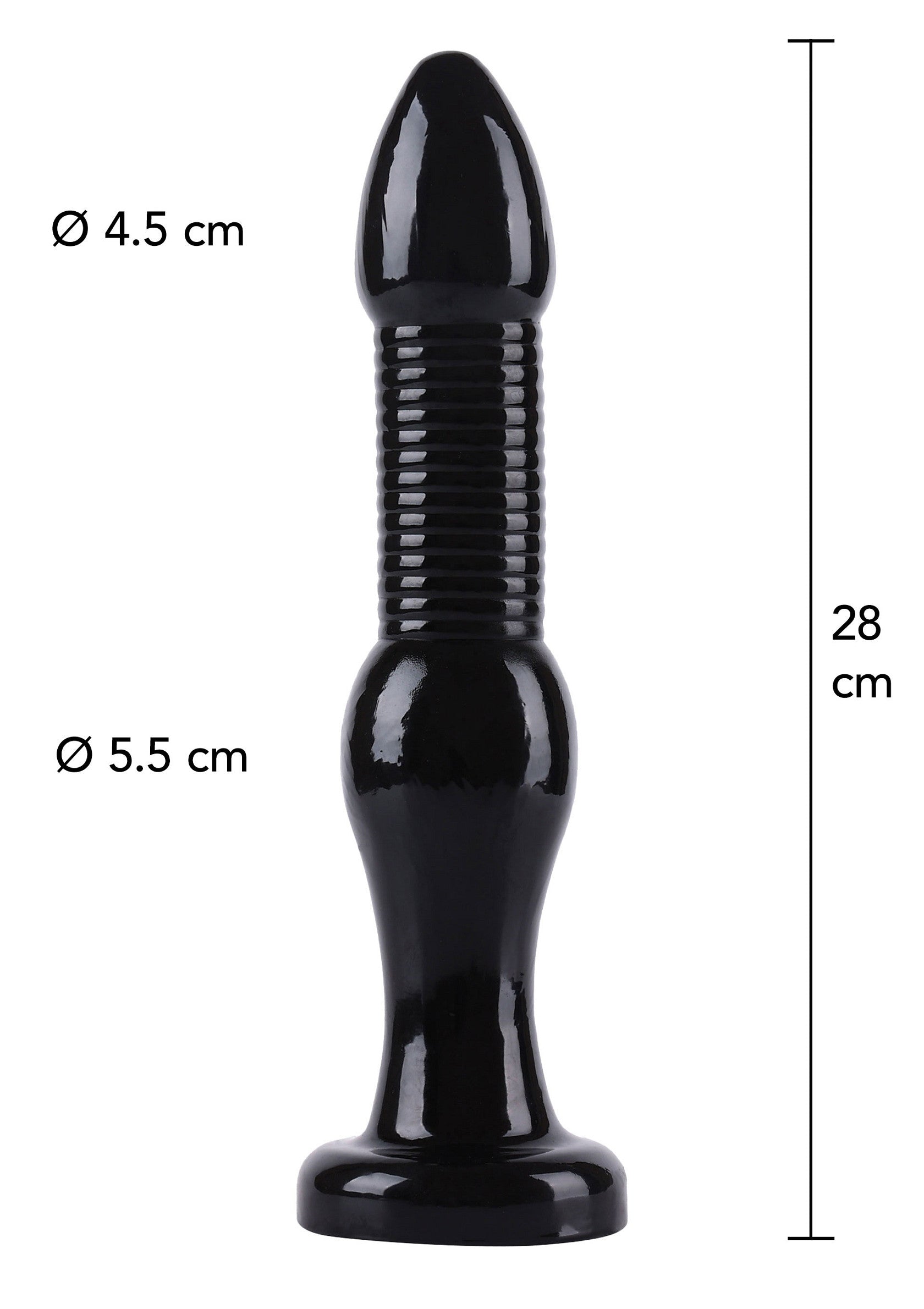 Intruso anale 28 cm nero