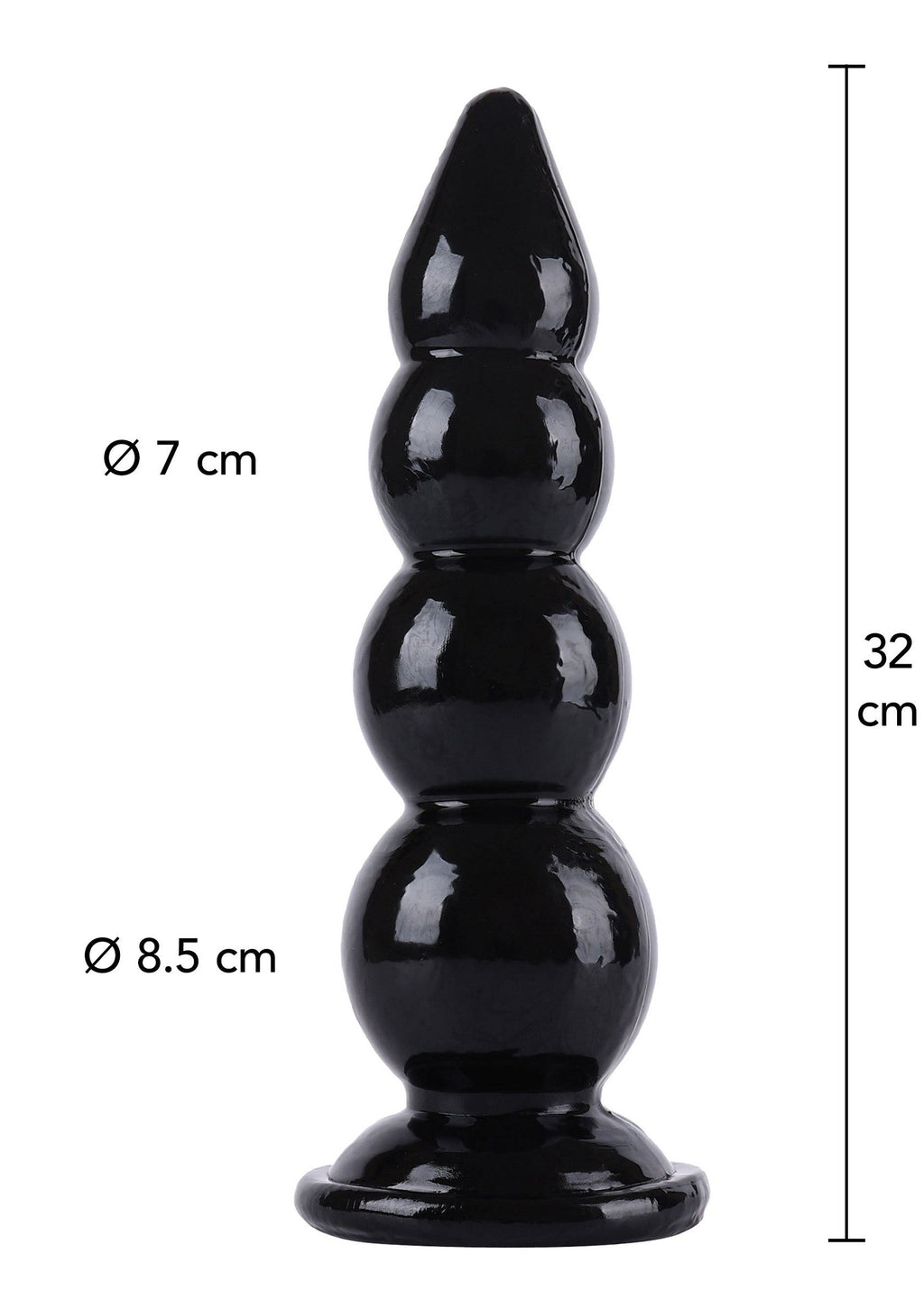 Palline anali 32 cm nere