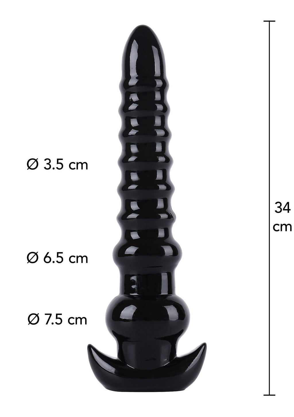 Trapano anale 34 cm nero