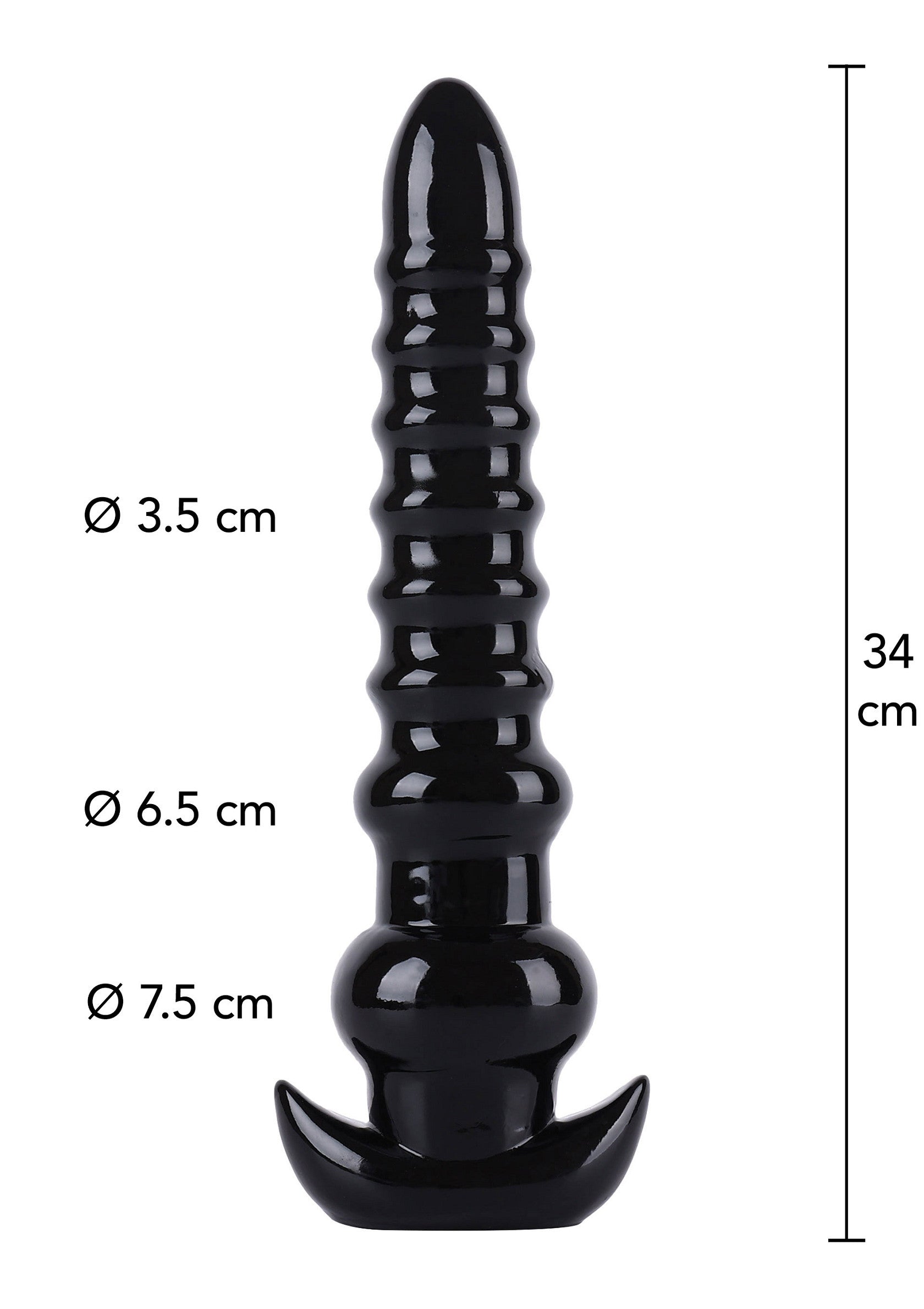 Trapano anale 34 cm nero