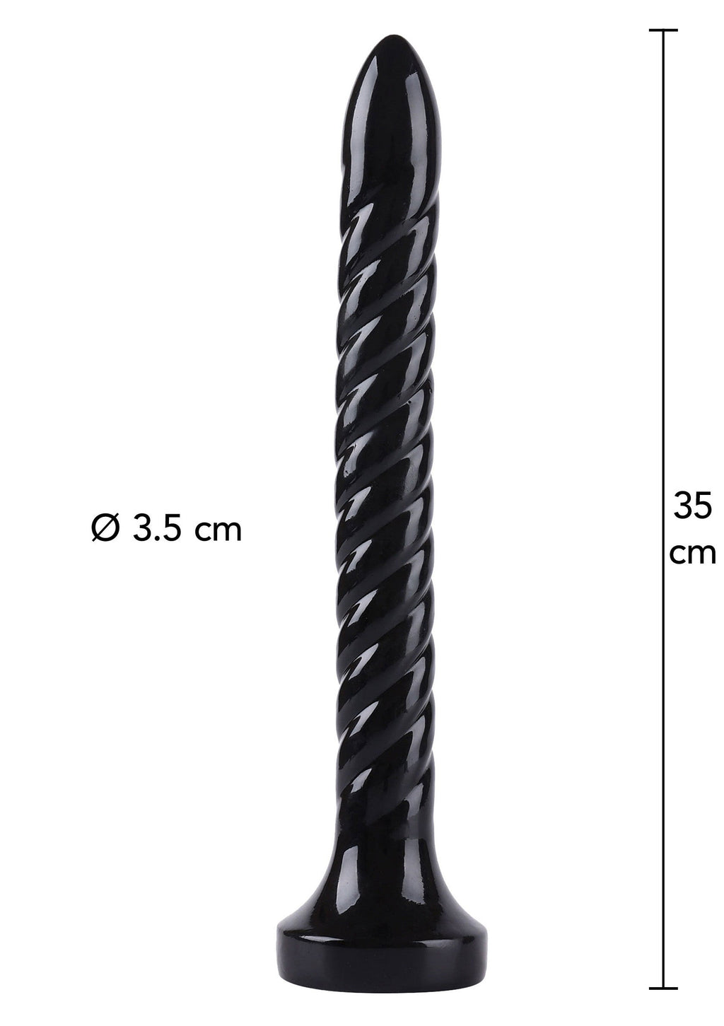 Serpente anale 35 cm nero