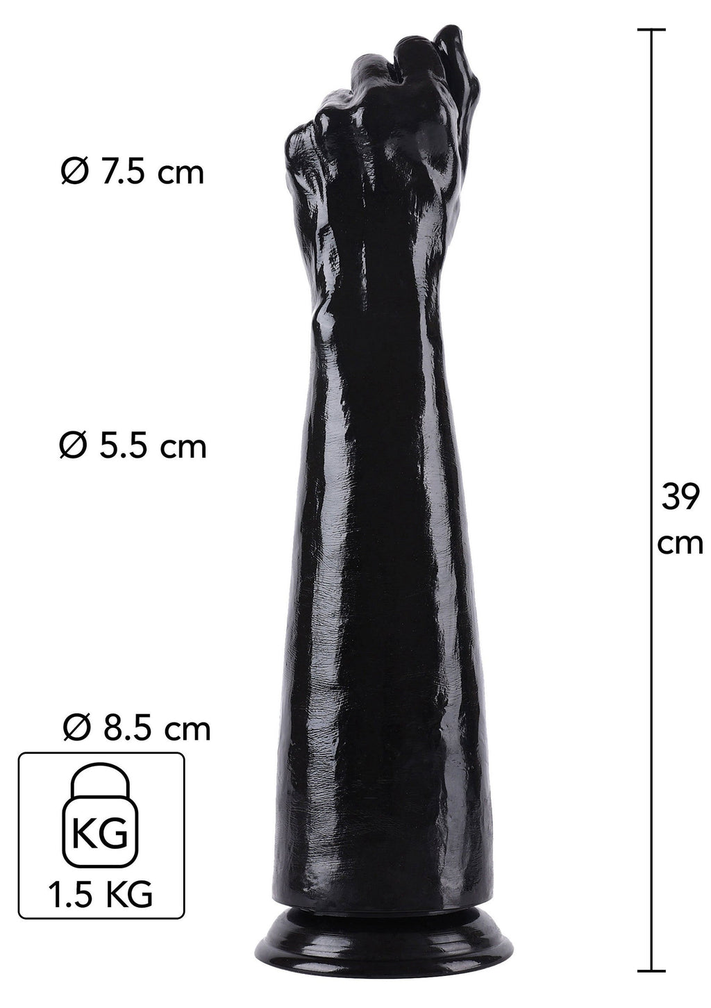 Fist Fucker 39 cm nero
