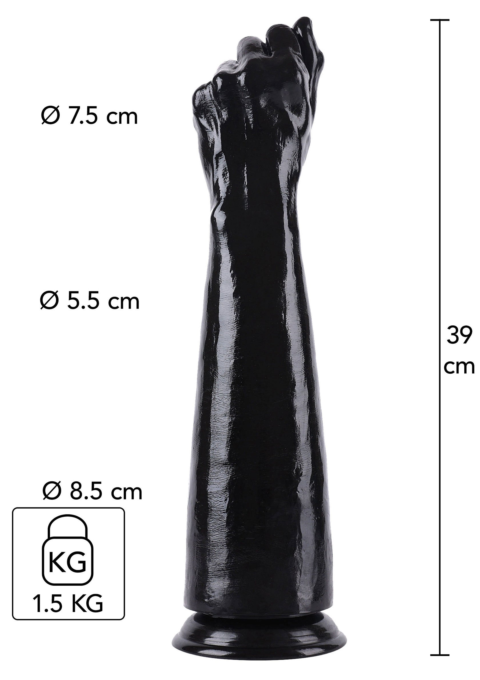 Fist Fucker 39 cm nero