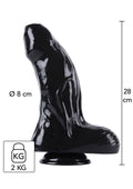 Dong Xtra Thick 28 cm nero