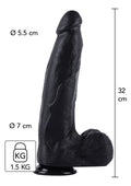 Dong 32 cm nero