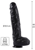 Dong 43 cm nero
