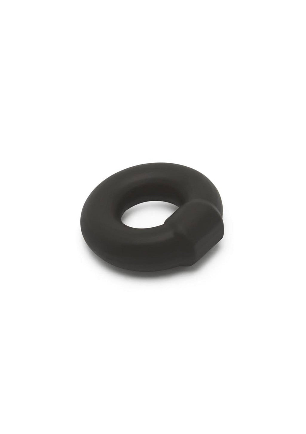 Anello a C con perno in silicone morbido nero