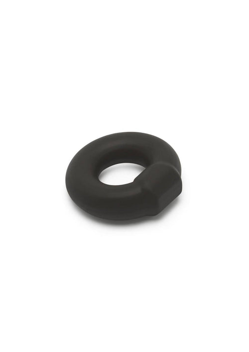 Anello a C con perno in silicone morbido nero