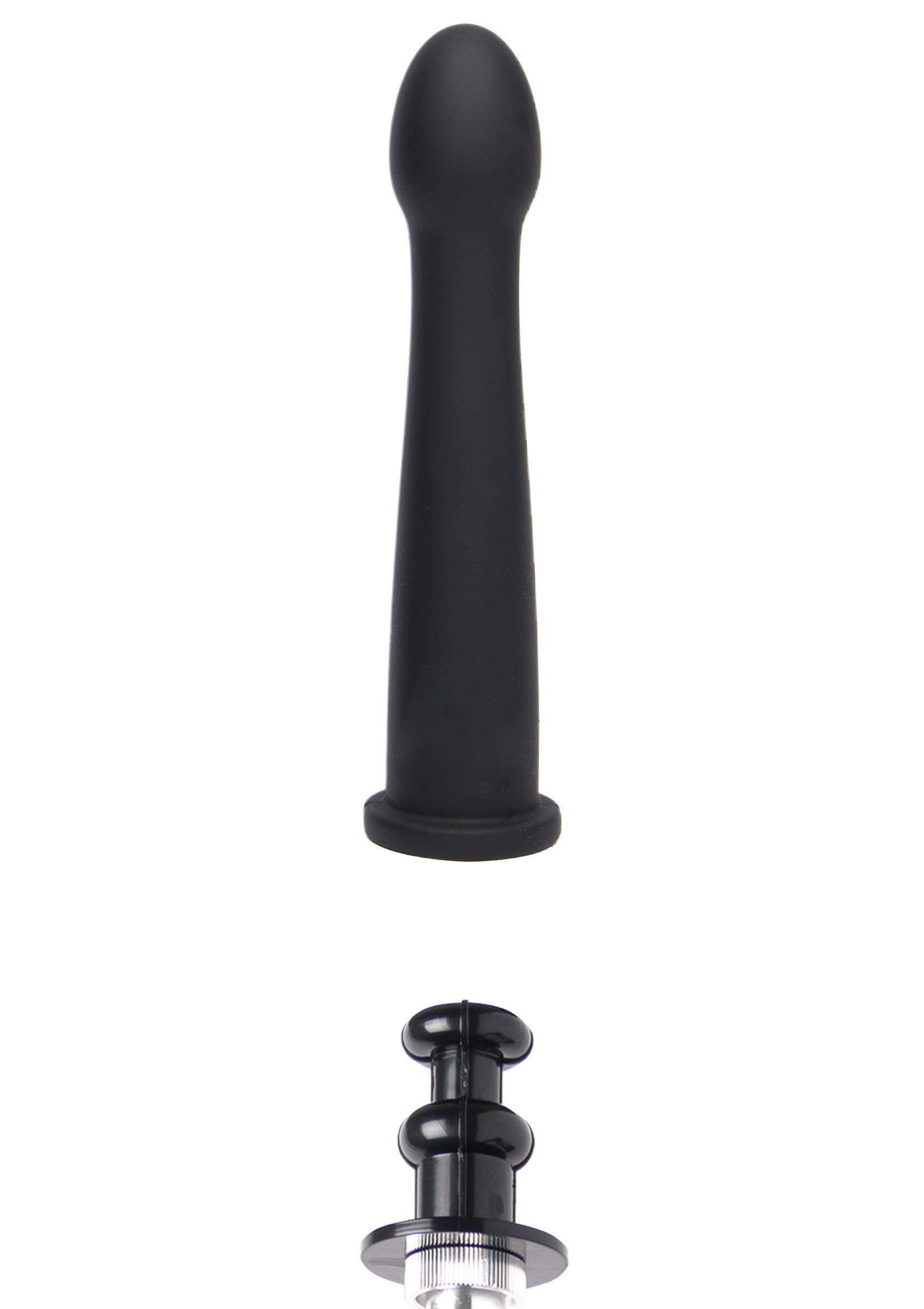 Dildo liscio Easy-Lock 19 cm nero