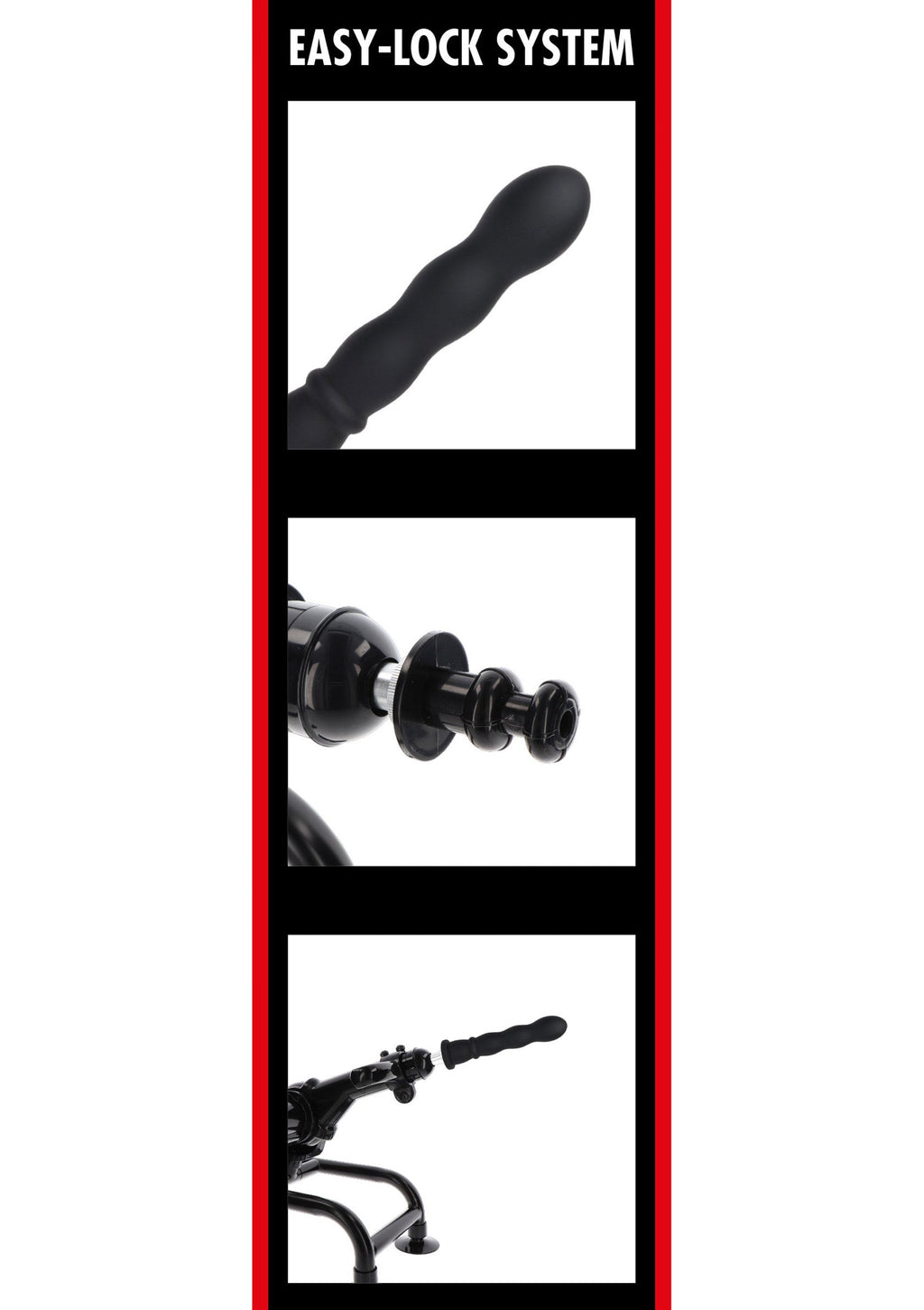 Wave Dong Easy-Lock 19 cm nero