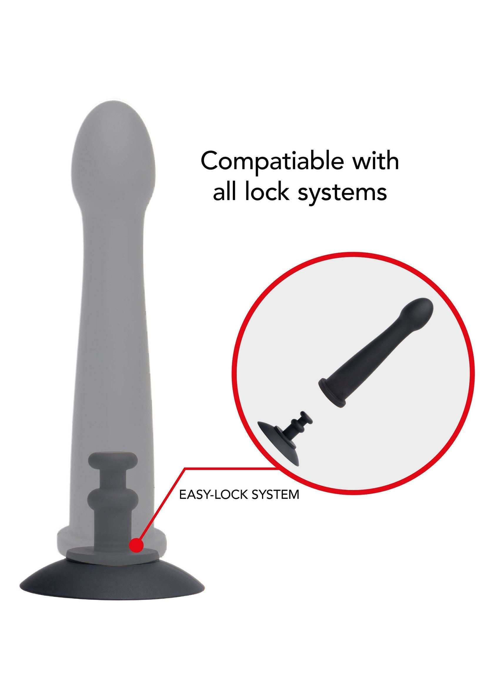 Ventosa Easy-Lock nera