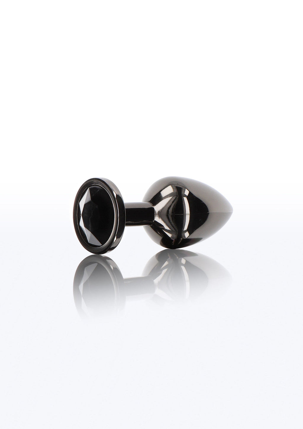 Plug anale con gioiello di diamante S nero