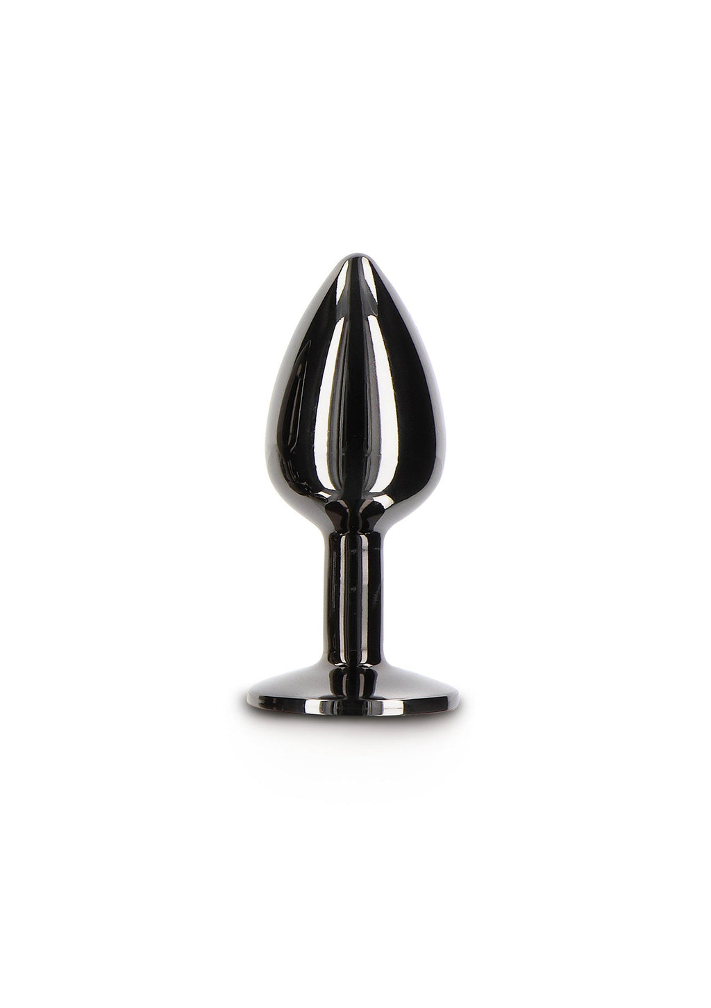 Plug anale con gioiello di diamante S nero