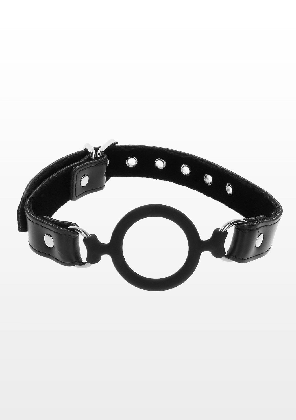 Bavaglio ad anello aperto nero