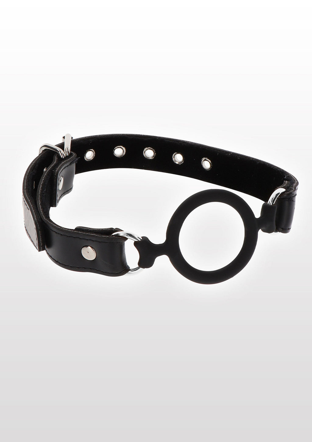 Bavaglio ad anello aperto nero