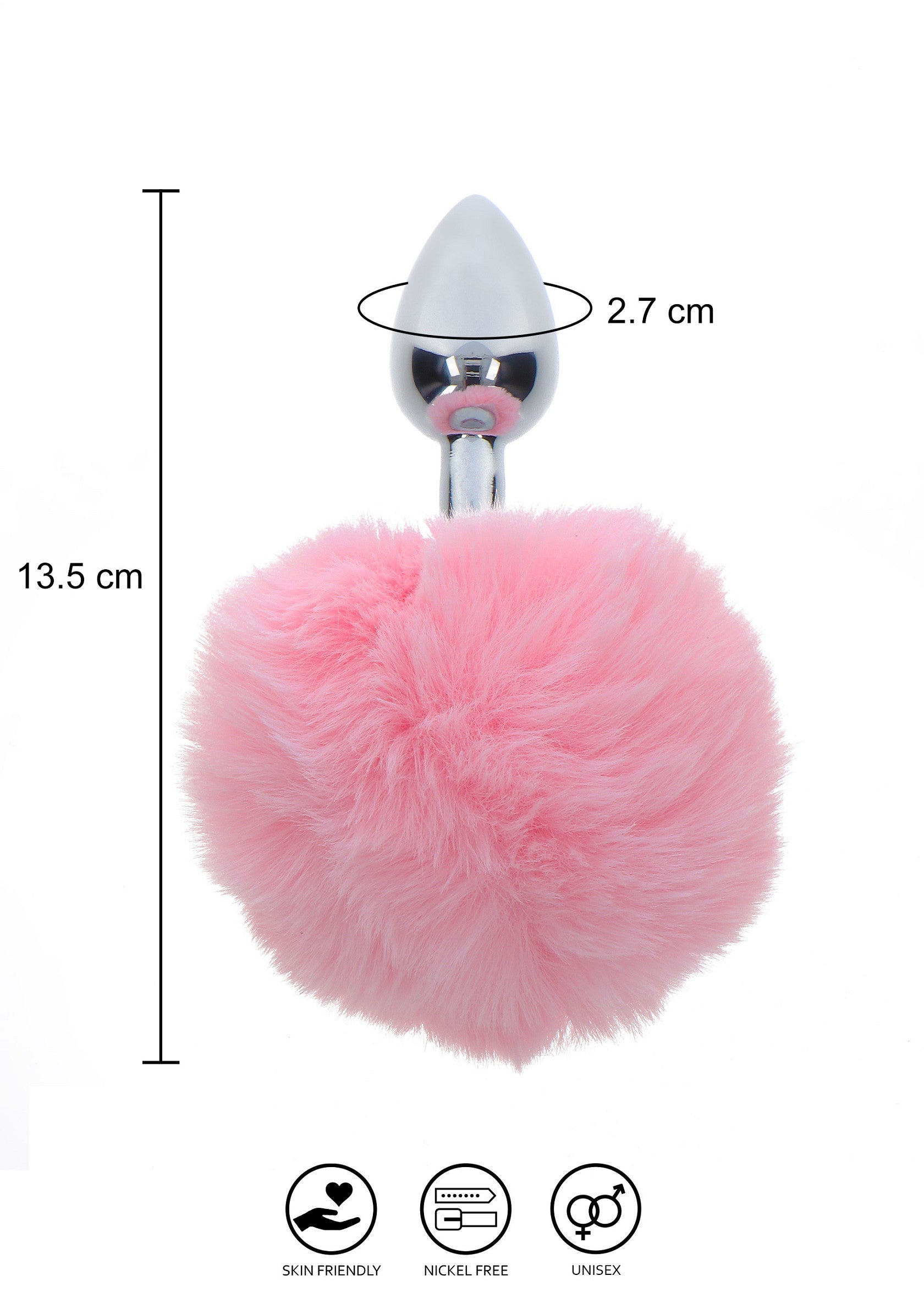 Plug anale Bunnytail rosa