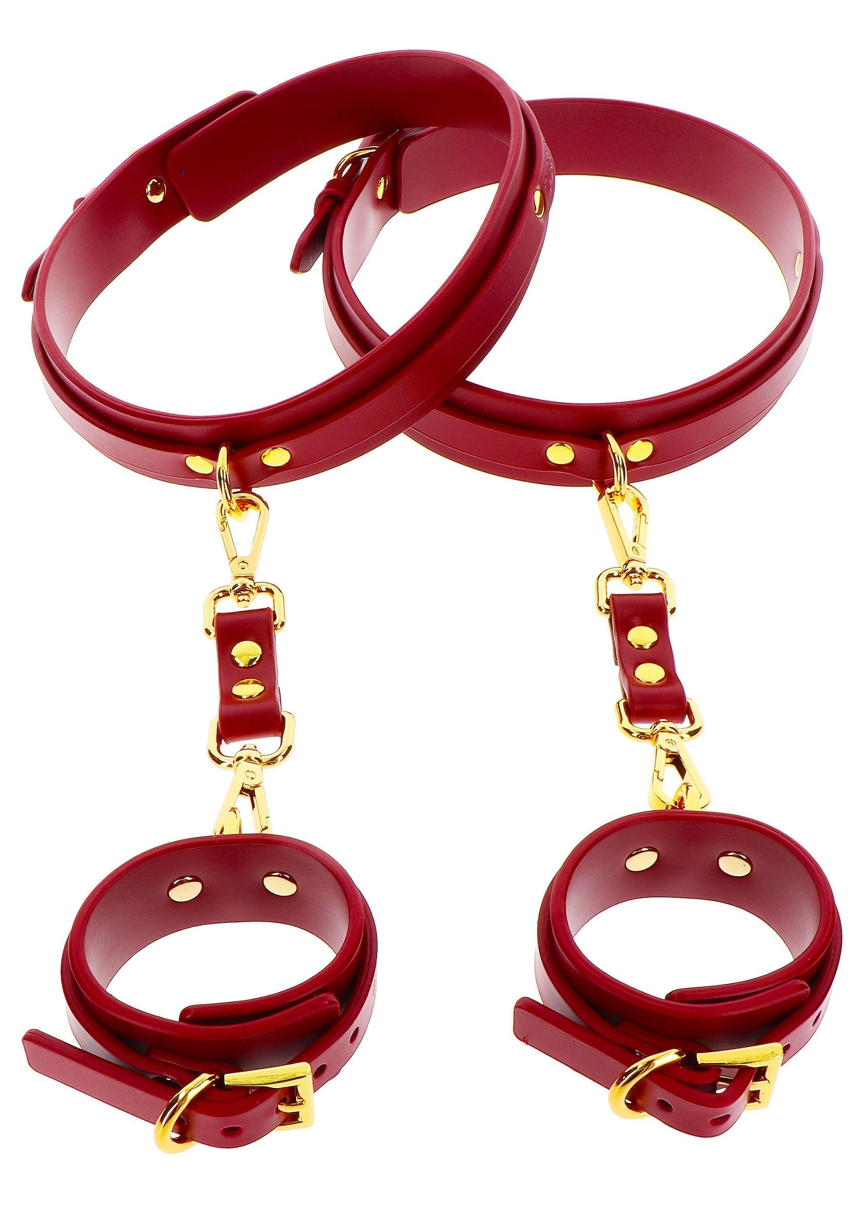 Set di polsini da polso a coscia rossi