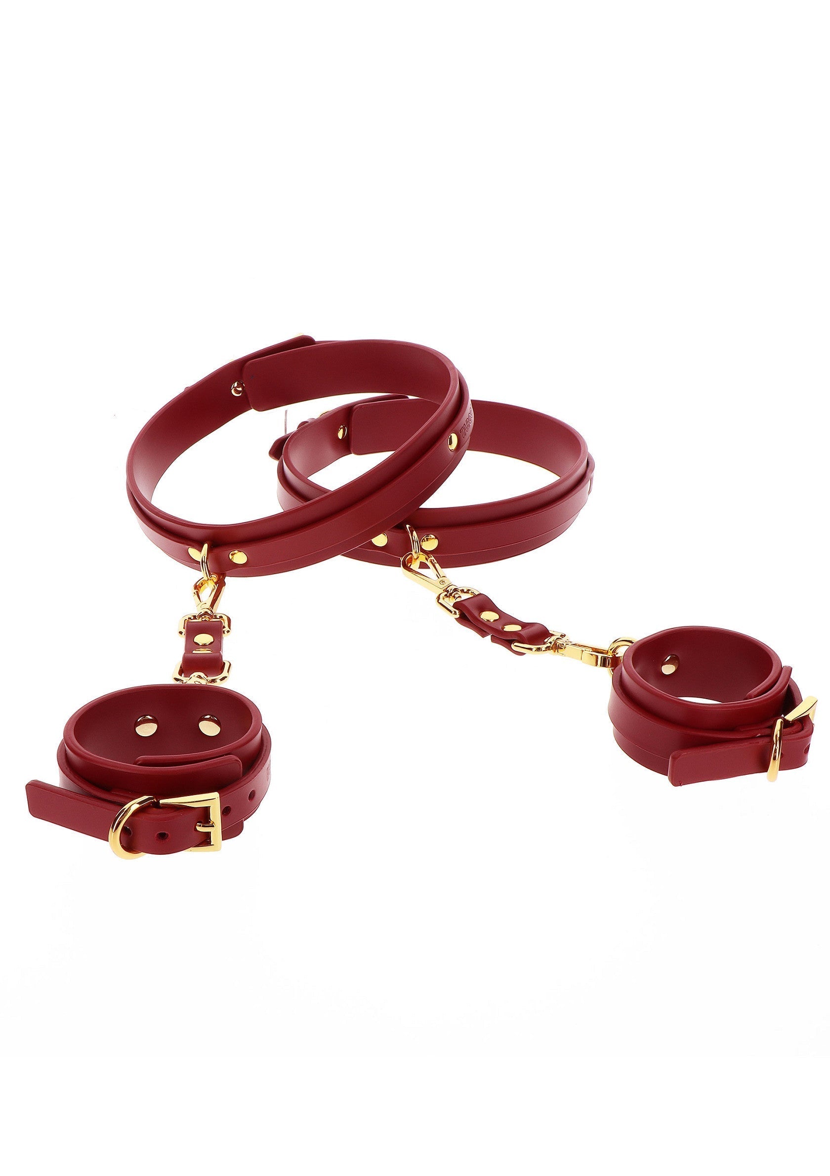 Set di polsini da polso a coscia rossi
