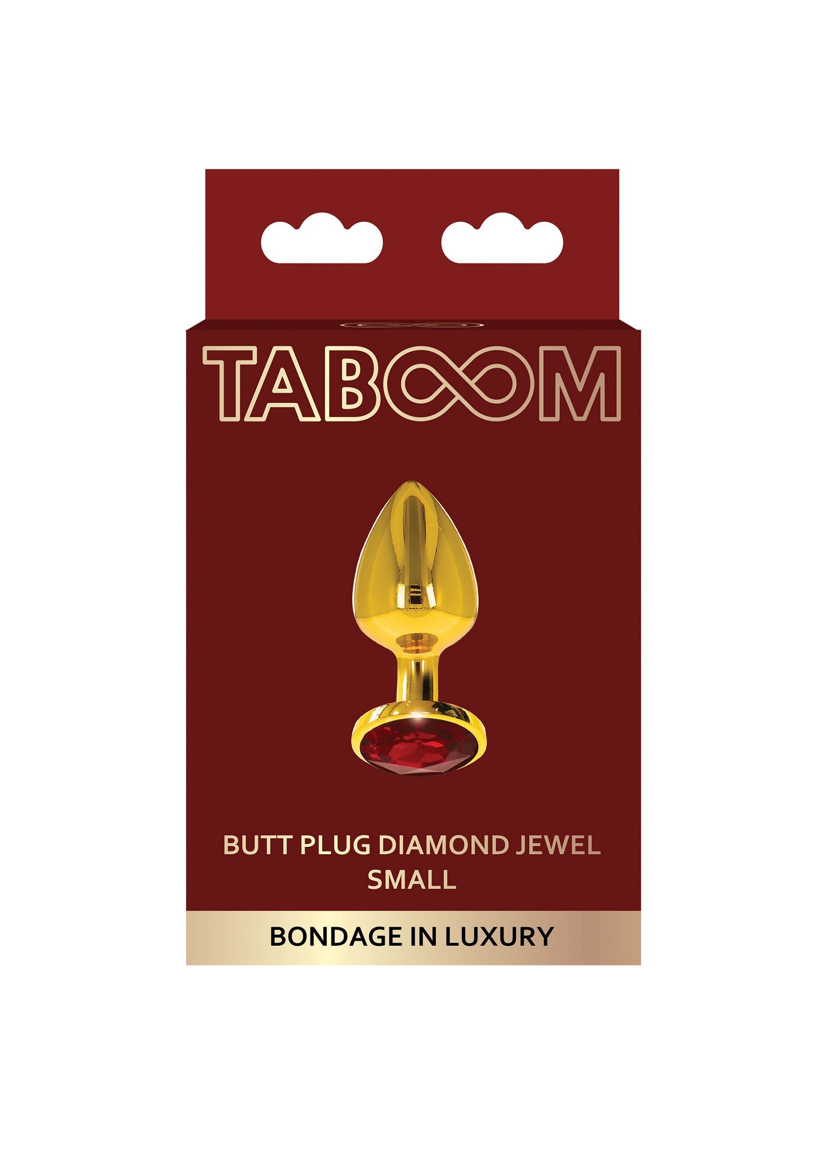 Plug anale con gioiello di diamante S oro