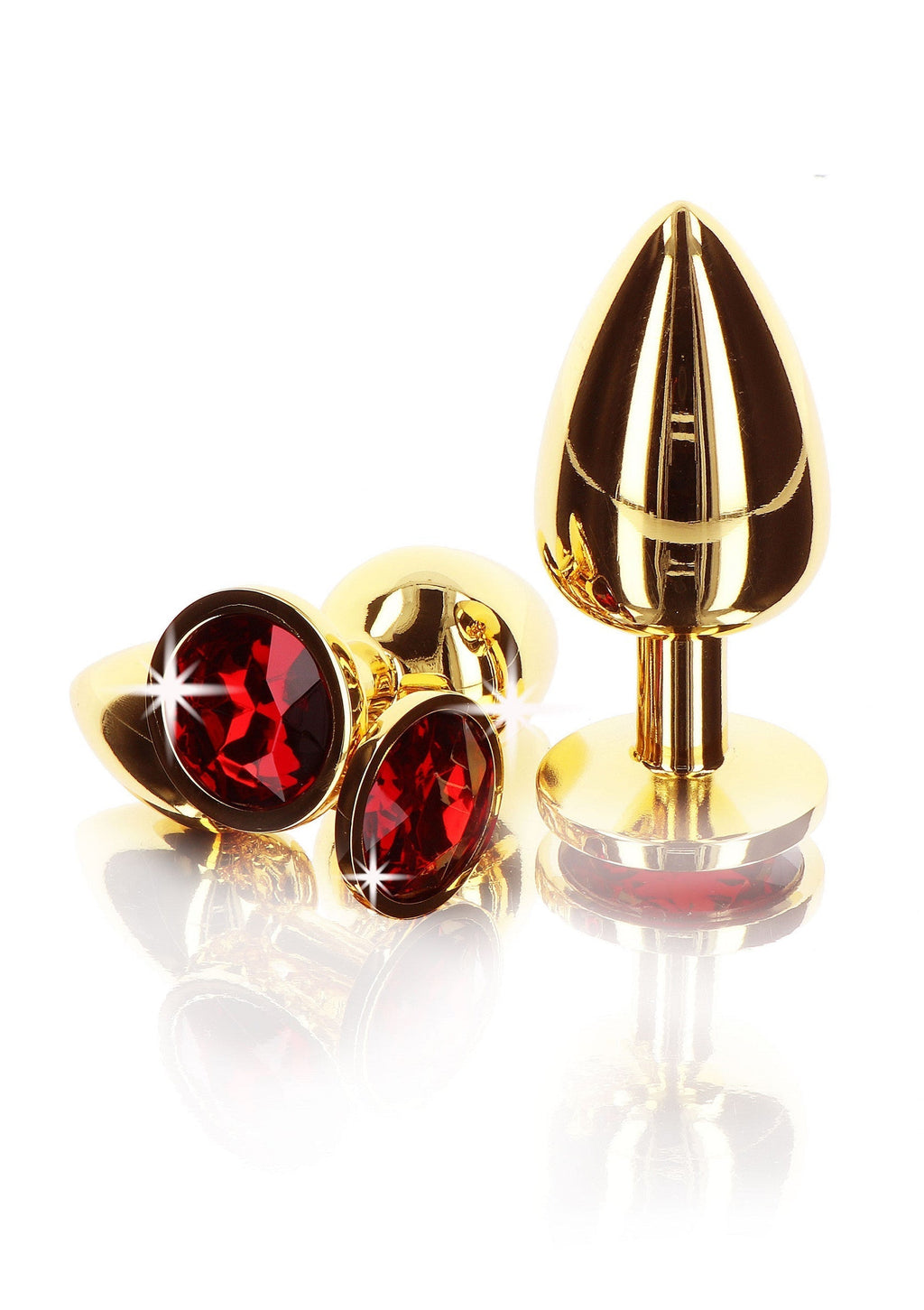 Plug anale con gioiello di diamante L oro