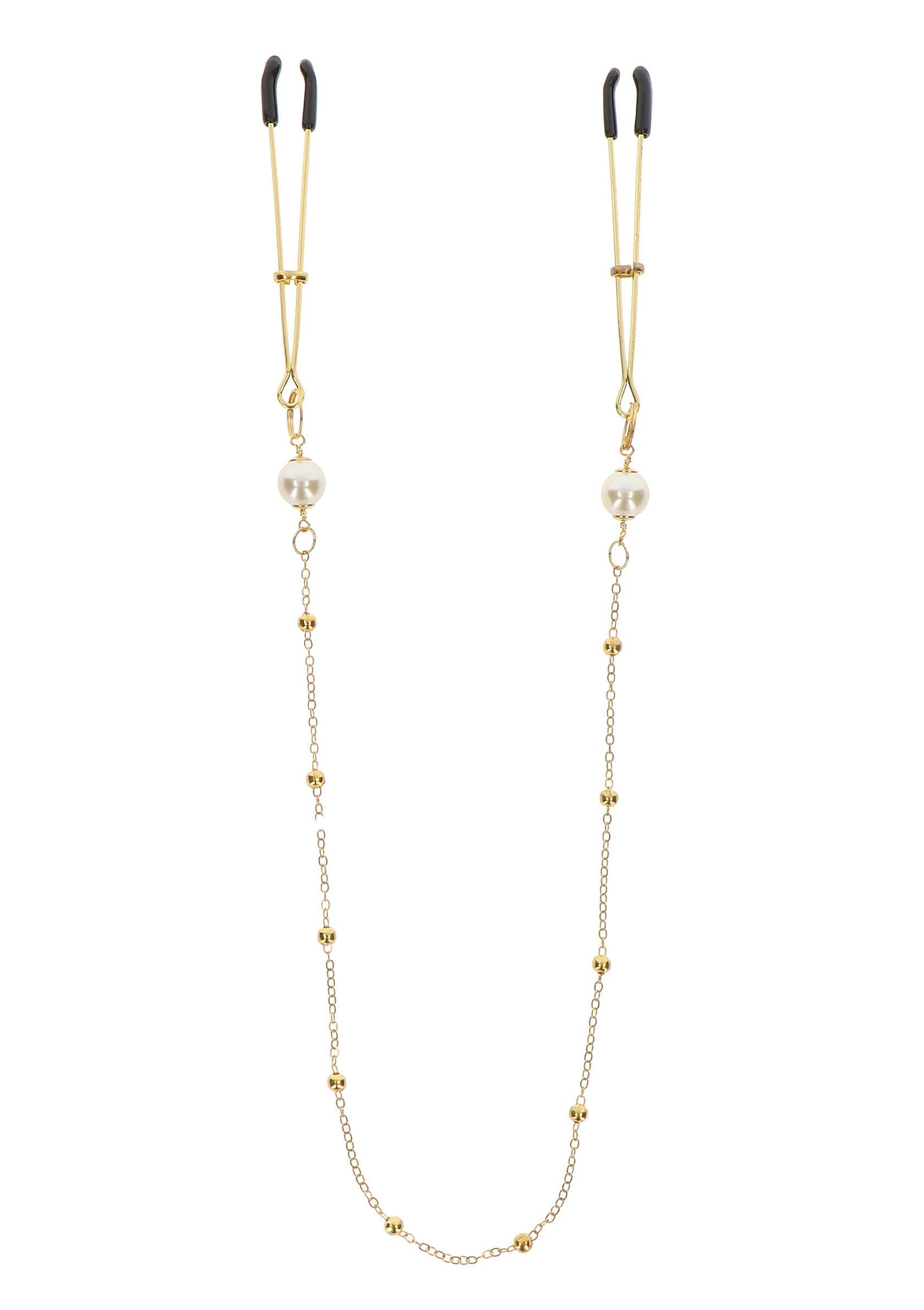 Pinzette Perla e Catena Deluxe oro