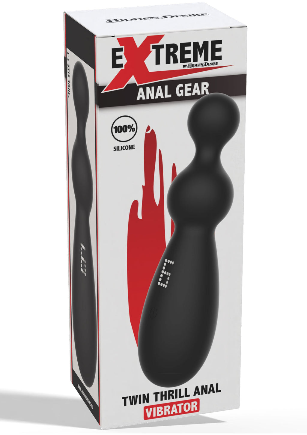 Vibratore anale Twin Thrill nero