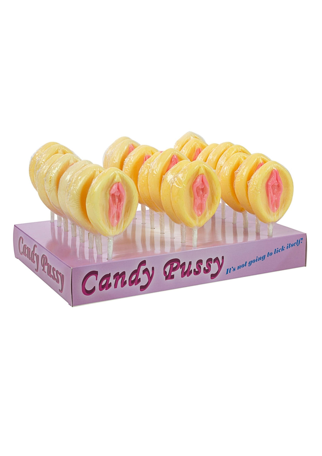 Lecca-lecca Candy Pussy 24 pezzi rosa