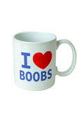 Tazza bianca "I Love Boobs"