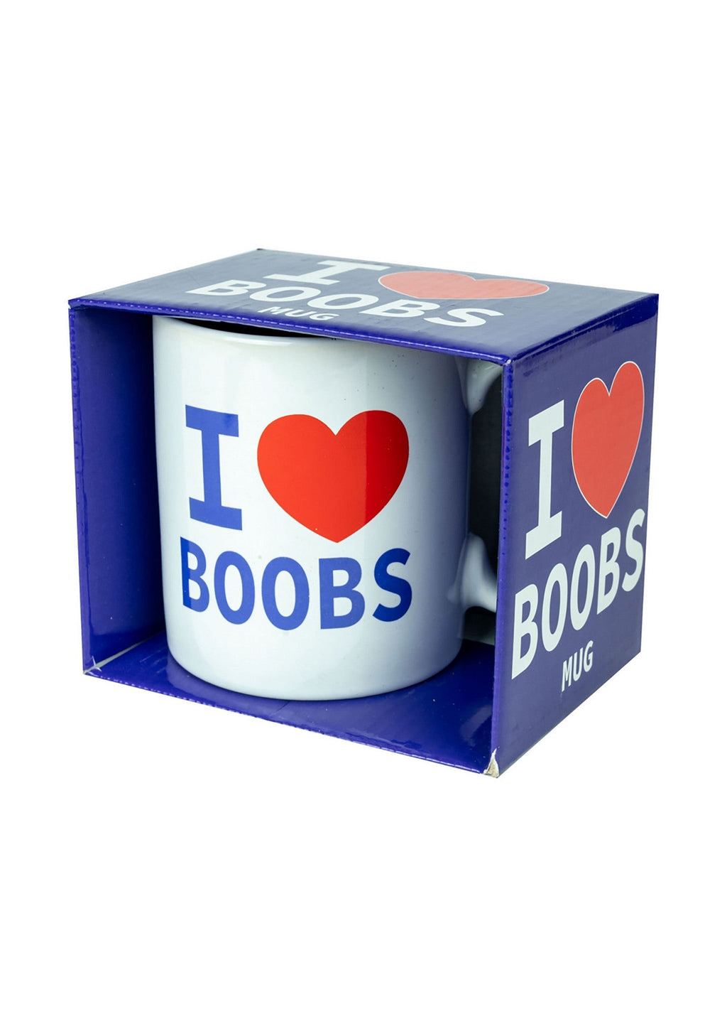 Tazza bianca "I Love Boobs"