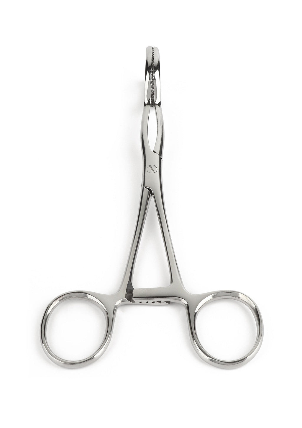 Pinza a cubo a forma di V argento
