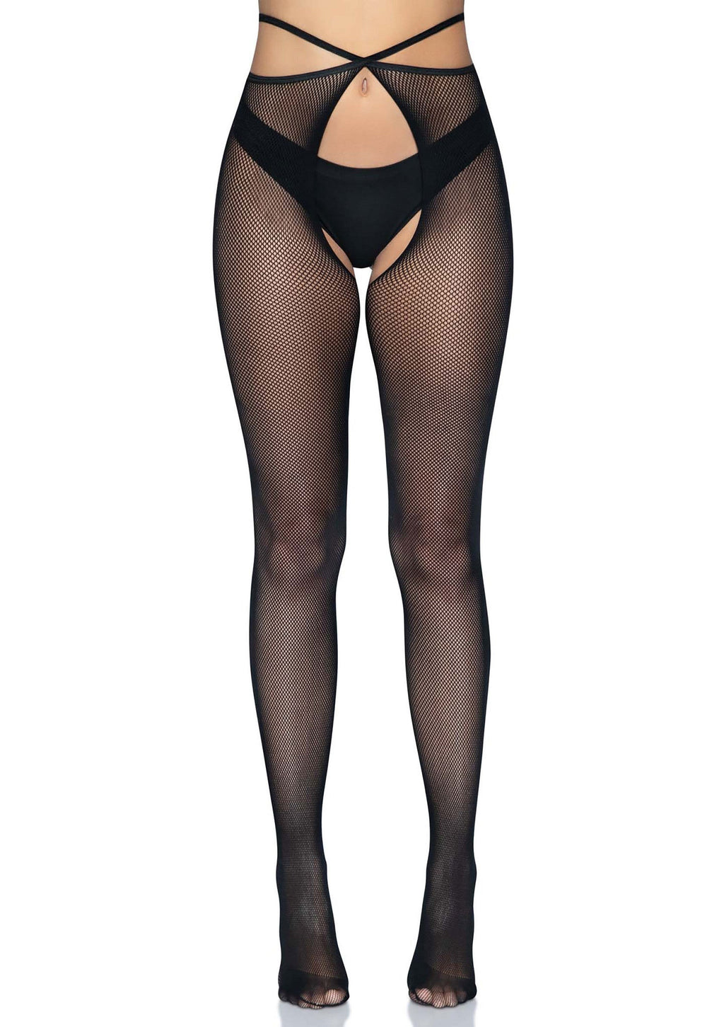 Collant senza cavallo Micronet Strappy nero