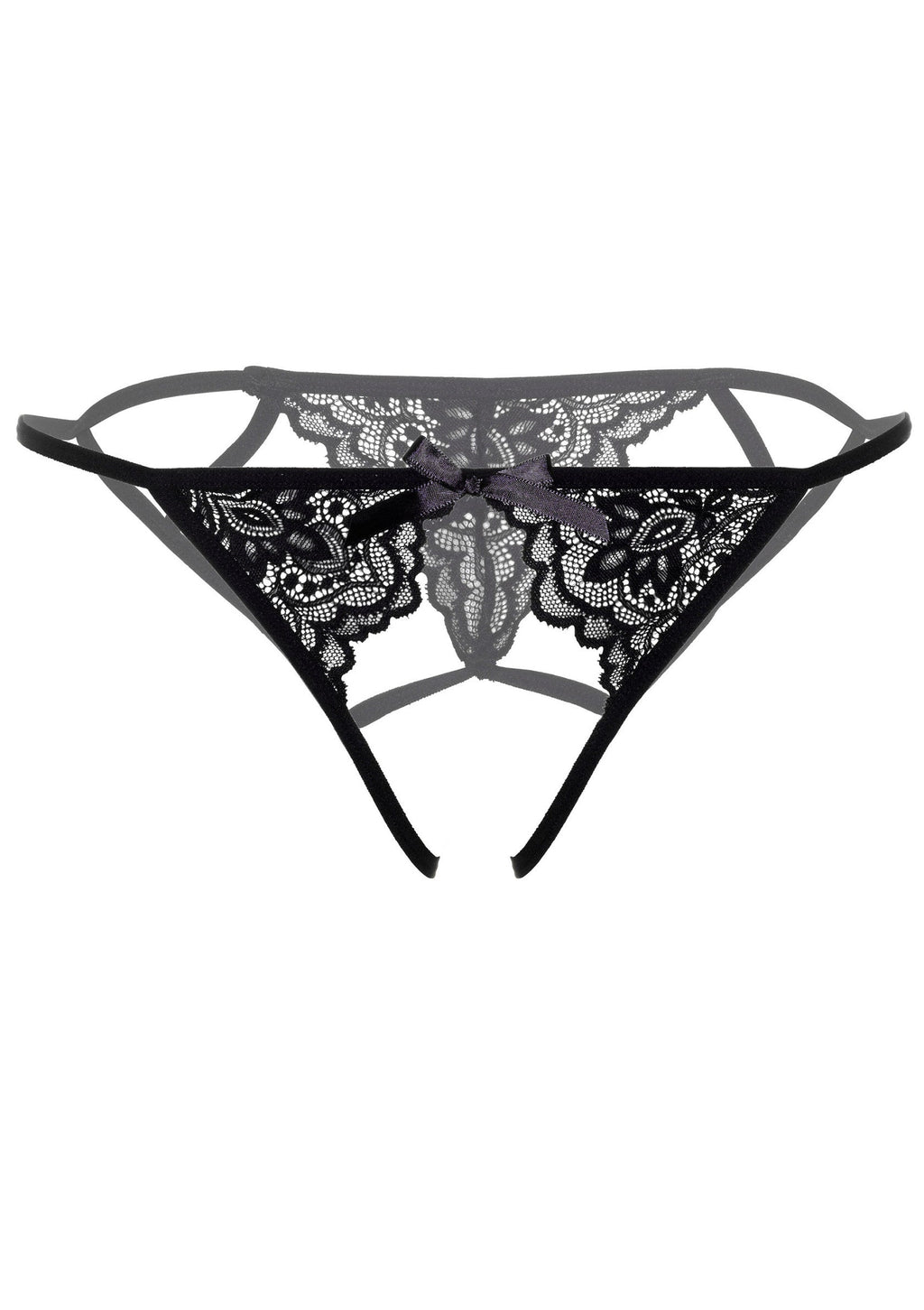Bikini nero con spalline sottili Inez senza cavallo