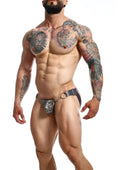DNGEON Snap Jockstrap grigio