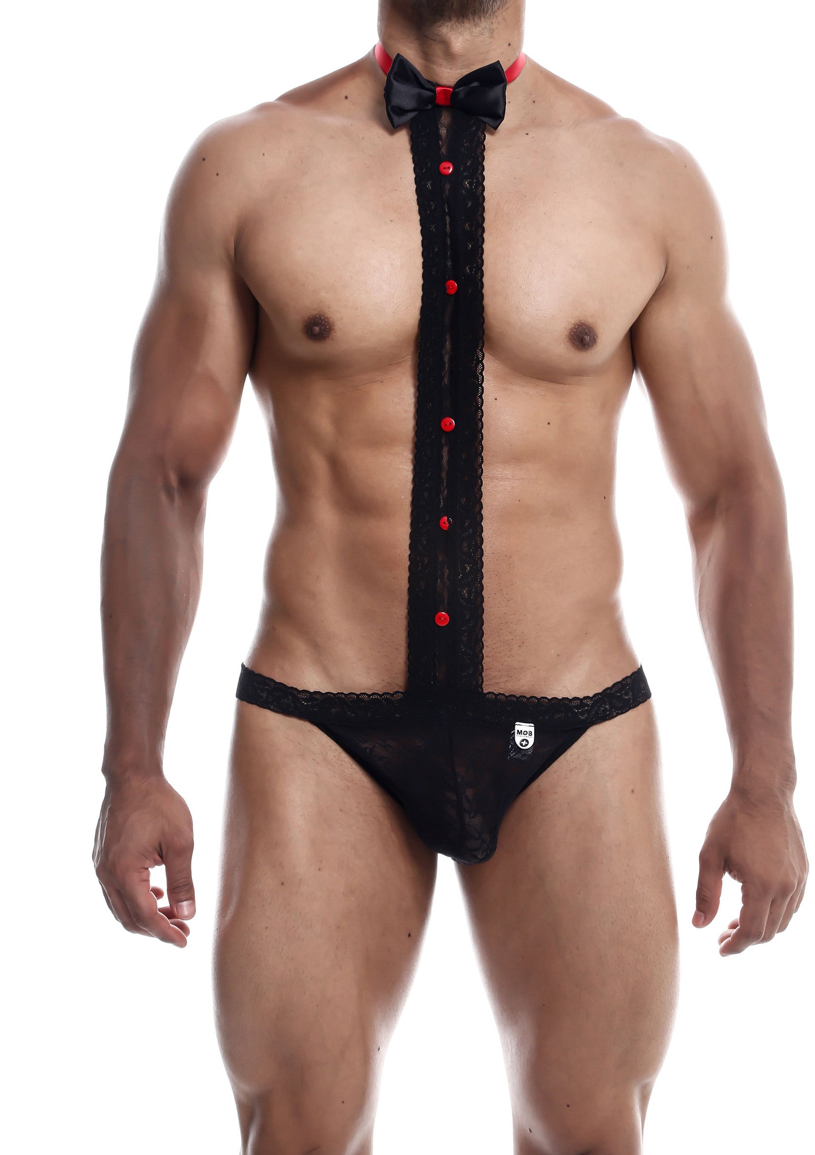 Perizoma in pizzo nero MOB Tuxedo