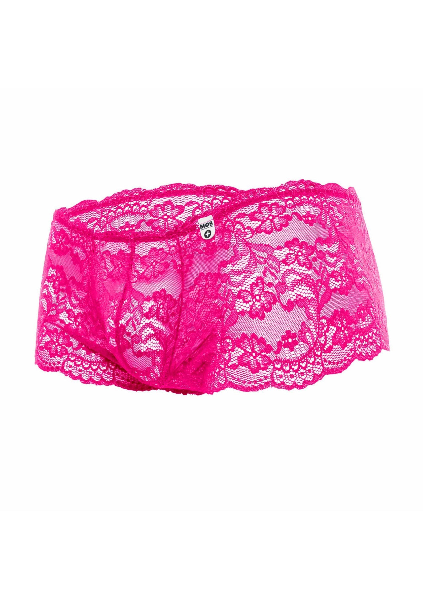 Rose Lace Boy Short rosa