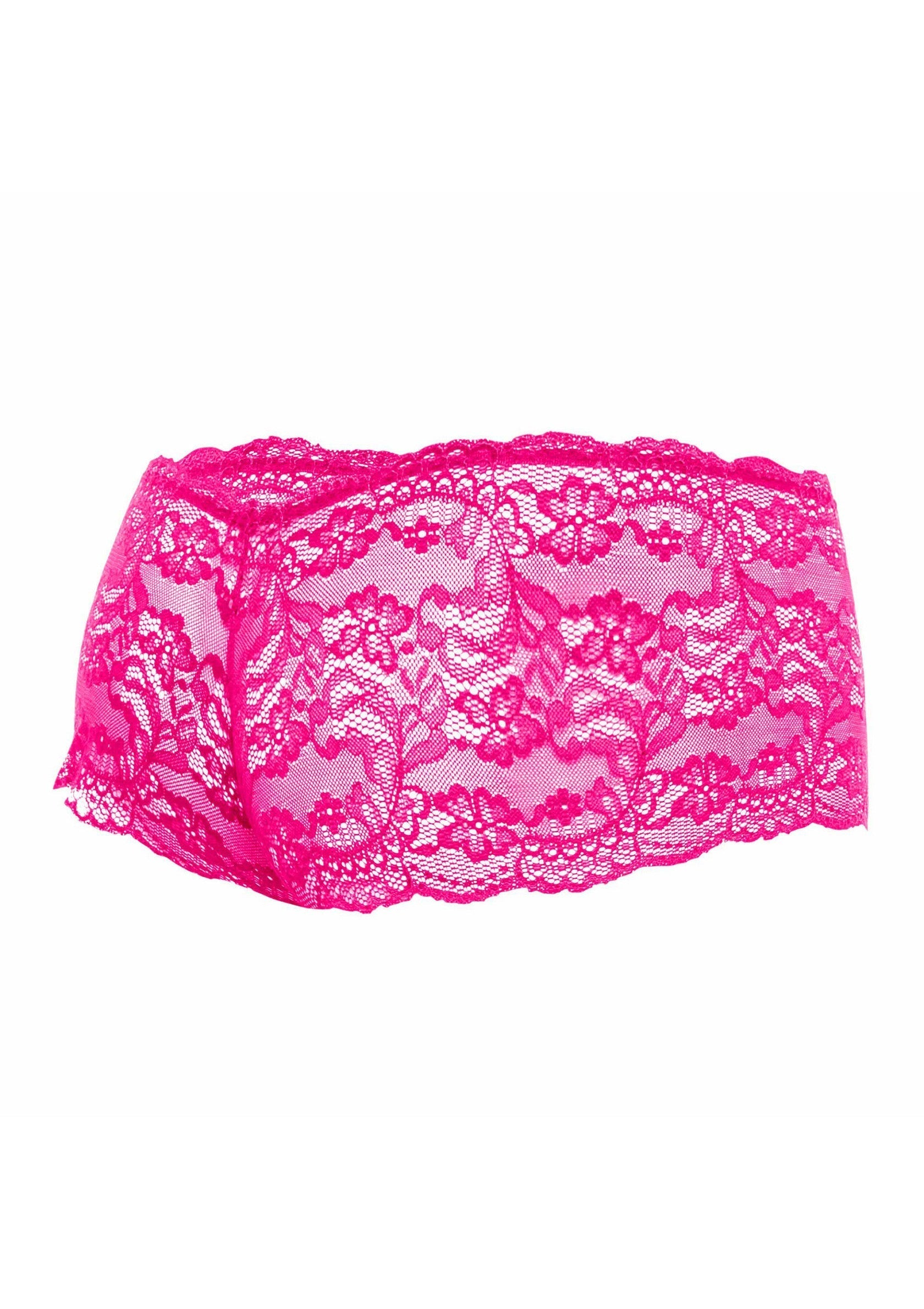 Rose Lace Boy Short rosa