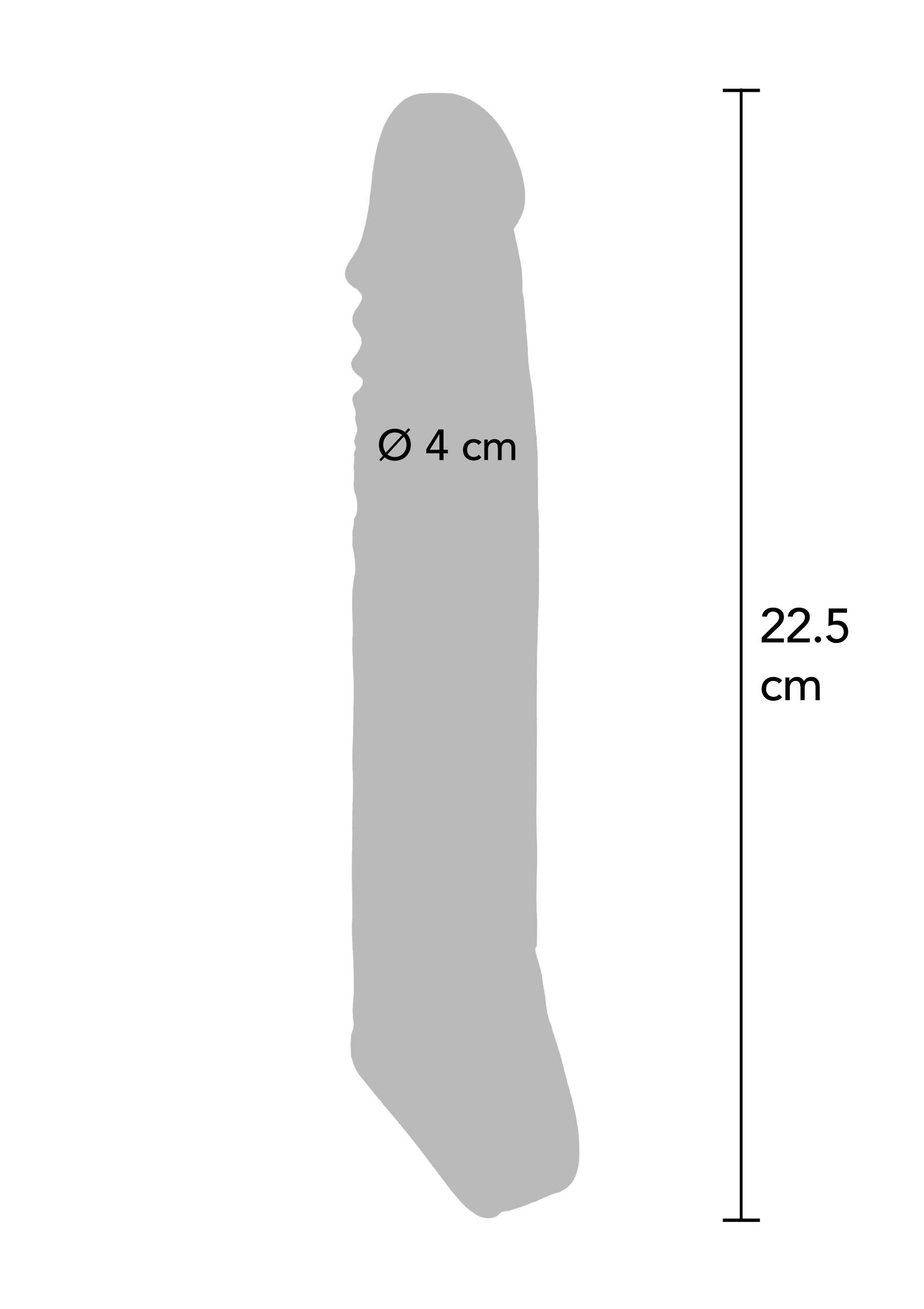 Manicotto di prolunga TPE XL 22,5 cm trasparente