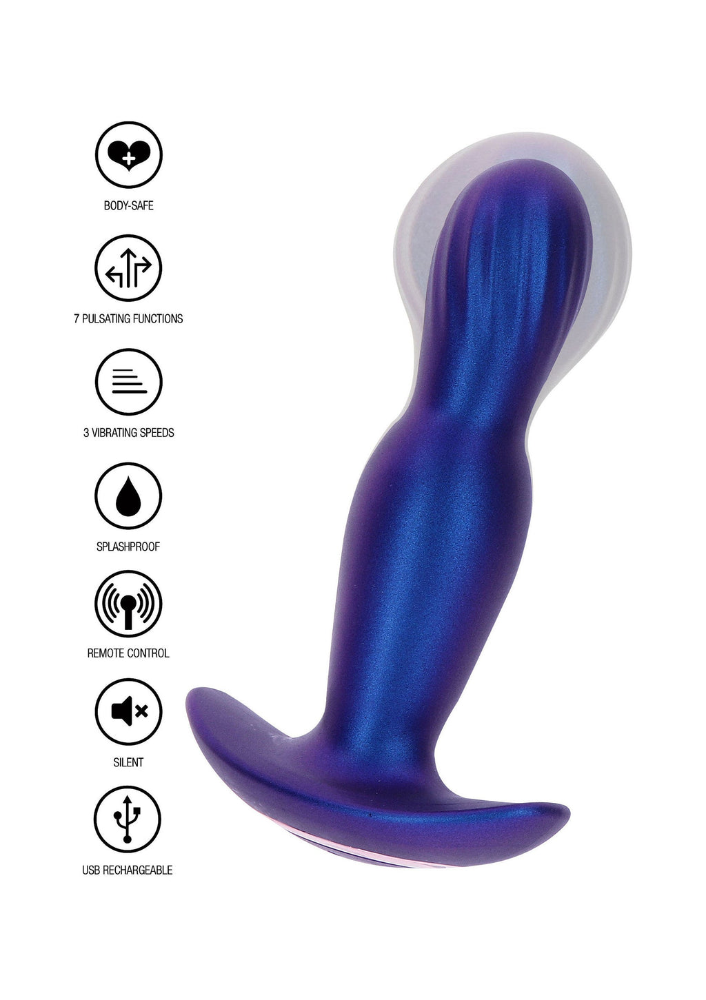 Il tappo vibrante gonfiabile Stout blu