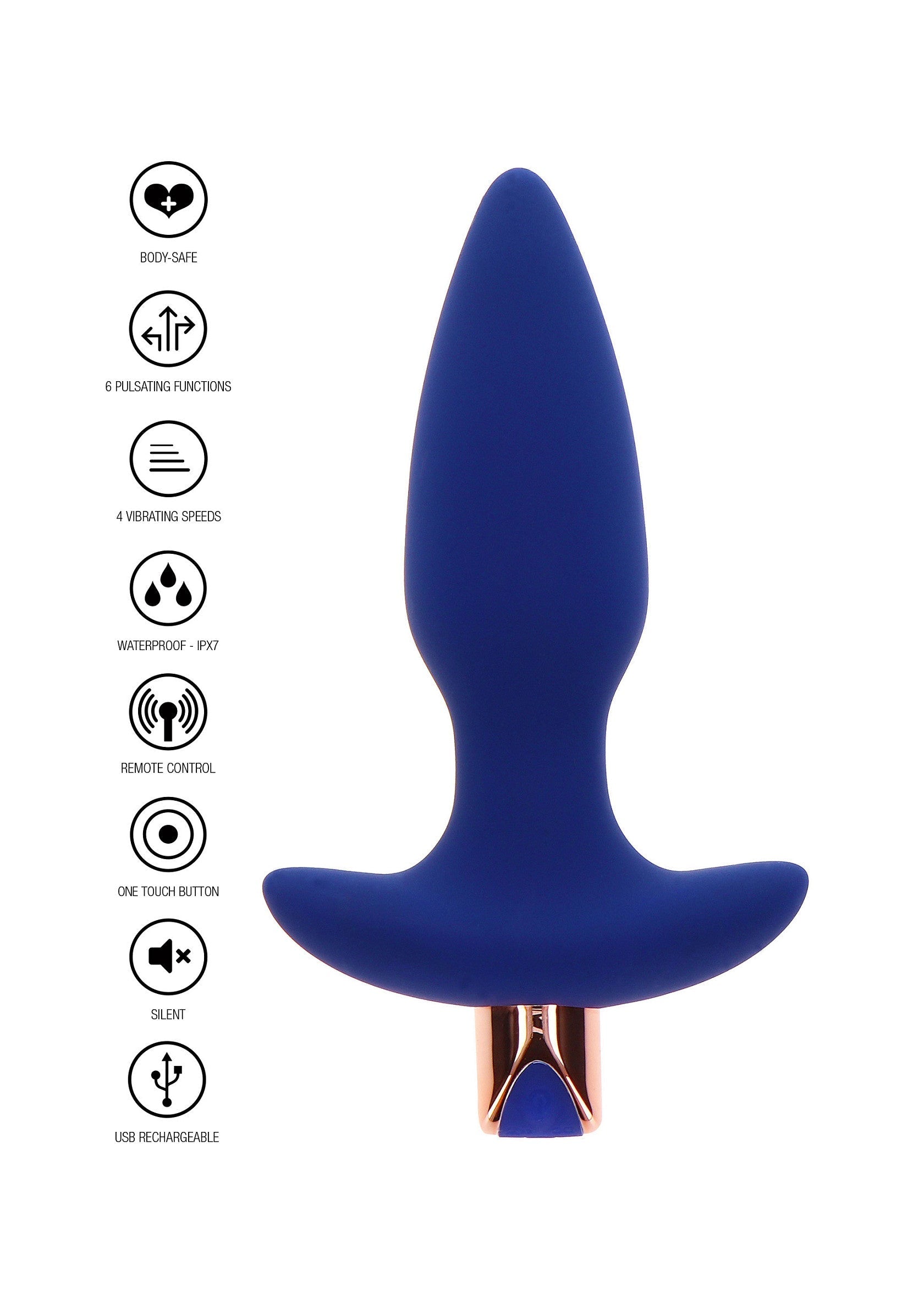 Il plug anale Sparkle blu
