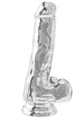 Dildo trasparente in TPE da 16 cm